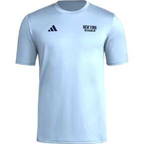 adidas Men's New York City FC Local Warp Pre-Game Short Sleeve T-Shirt in Saudi Arabia