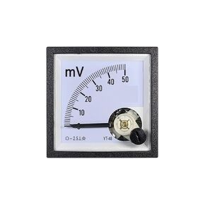CP48 DC Millivoltmeter 50mV 75mV 100mV 200mV 300mV 500mV 1000mV Pointer Voltmeter 1Pcs(DC 50mV) in Saudi Arabia