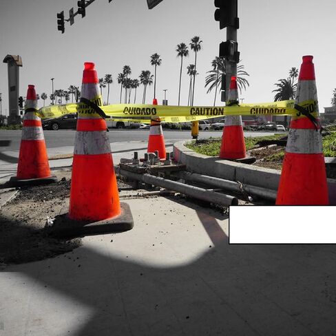Safety Traffic Cone 28 Inch 6 Pack - Road Safety Cones Traffic Safety Equipment Heavy Duty Traffic Cones, Ideal for Construction Sites, Highly Visible in Low Light Conditions12 in Saudi Arabia