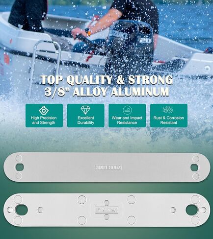 لوحات دعم TSP-1 و TSP-2DP مجموعة نوبات لثبات الترباس العليا القياسية 15 "× 2" وفتحات الترباس السفلية القياسية 12 "× 2" ، 3/8 "سبيكة السمك الألومنيوم in Saudi Arabia