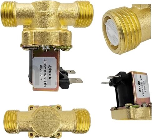 G1/2 "AC 110/220V DC 5/12/222V صمام الملف اللولبي النحاسي المغلقة عادة لمكافحة المياه الصمامات المغناطيسية (DC 12V_Normal Close) in Kuwait