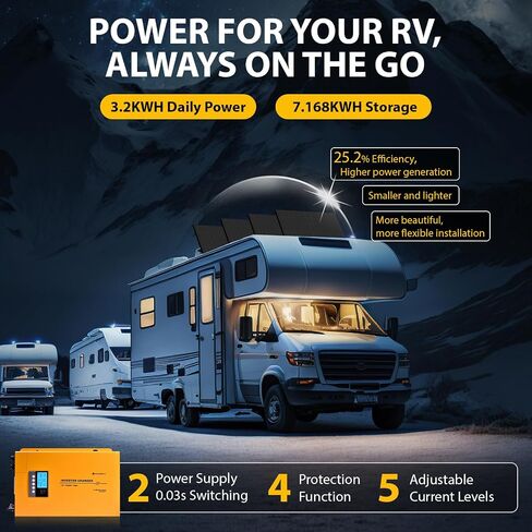 [Ultra] Eco-Worthy 1200W 24V 5.52KWH LITHIUM BUTTION SORY OFF GRID: 6PCS 195W BIFACIAL SOREELS+2PCS 12.8V 280AH LITHIUM BUTTION in Saudi Arabia
