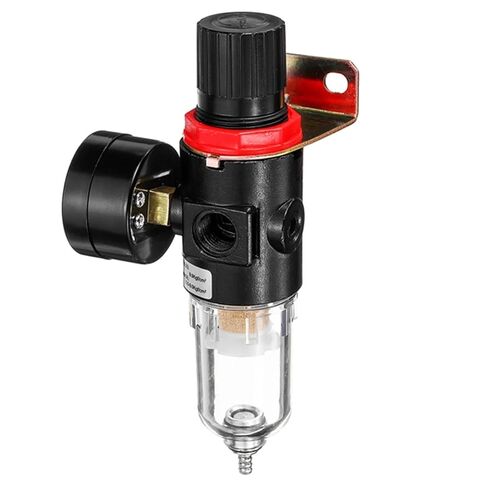 1/4'' Air Compressor Filter Water Separator Trap Tools Kit with Regulator Gauge Pneumatic Parts Accessories in Kuwait