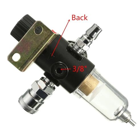 1/4'' Air Compressor Filter Water Separator Trap Tools Kit with Regulator Gauge Pneumatic Parts Accessories in Kuwait