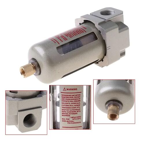 AF3000-03 Air Filter 3/8" Air Compressor Inline Drain Filter Air Source Water Moisture Trap Separator Unit in Kuwait