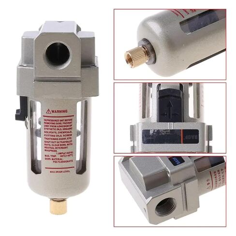 AF3000-03 Air Filter 3/8" Air Compressor Inline Drain Filter Air Source Water Moisture Trap Separator Unit in Kuwait