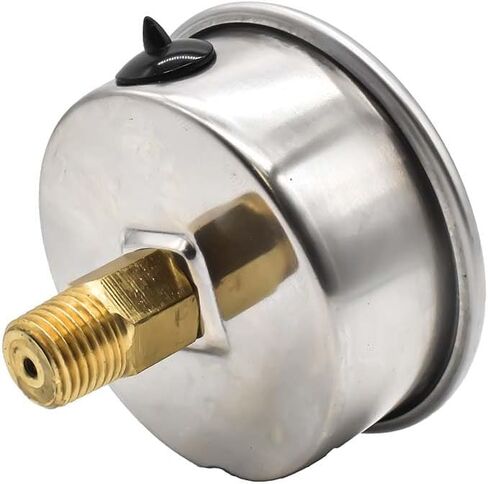 Interstate Pneumatics G7122-2500 Oil Filled Pressure Gauge 2500 PSI 2-1/2 Inch Dial 1/4 Inch NPT Rear Mount in Saudi Arabia