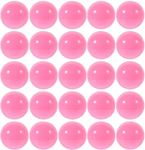Cabilock 25pcs كرات يانصيب الوردي 1.57 بوصة PVC رقم كبسولة مفتوحة جائزة Bingo Cage Ball Gubles لألعاب الحفلات وآلة البيع والزخارف والوردي. in Kuwait