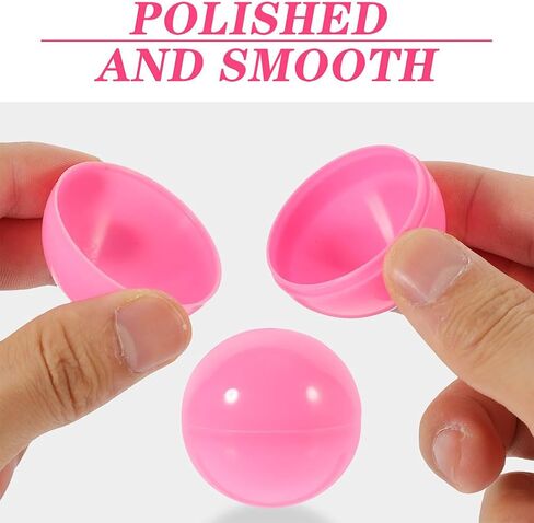 Cabilock 25pcs كرات يانصيب الوردي 1.57 بوصة PVC رقم كبسولة مفتوحة جائزة Bingo Cage Ball Gubles لألعاب الحفلات وآلة البيع والزخارف والوردي. in Kuwait