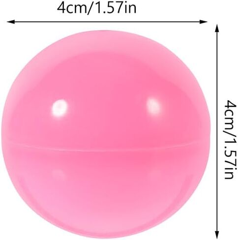 Cabilock 25pcs كرات يانصيب الوردي 1.57 بوصة PVC رقم كبسولة مفتوحة جائزة Bingo Cage Ball Gubles لألعاب الحفلات وآلة البيع والزخارف والوردي. in Kuwait