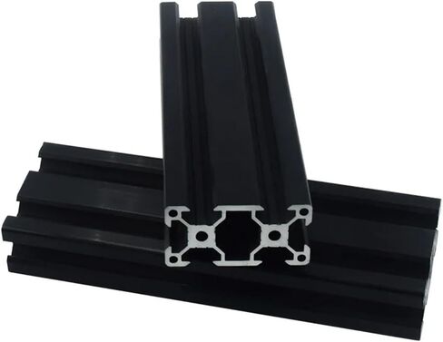 2 حزمة إطار بثق الألومنيوم أسود 2040 V Groove الأوروبي القياسي 100 مم-1200 مم أنوديس CNC 3D أجزاء الطابعة (1000 مم) in Saudi Arabia