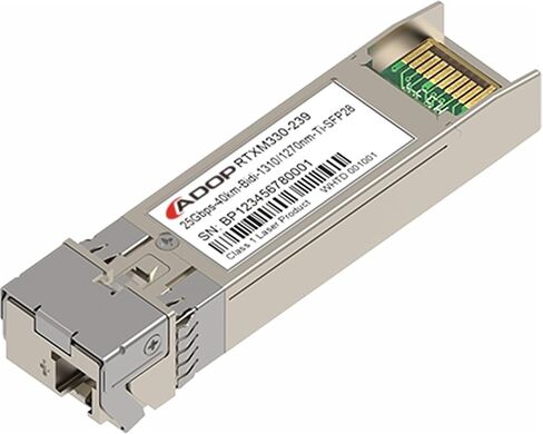 SFP-25GBX-U-40 متوافق 25GBASE SFP28 1270NM-TX/1310NM-RX 40KM DOM Simplex LC SMF MODULE OPTICAL OPTICAL (1330NMTX 1270NMRX) in Saudi Arabia