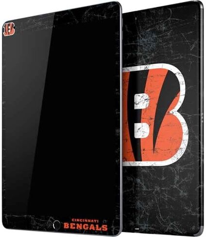 Skinit Skinit Tablet Skiner مع iPad Air 2 - NFL Cincinnati Bengals مرخصة رسميًا - التصميم المتعثر in Saudi Arabia