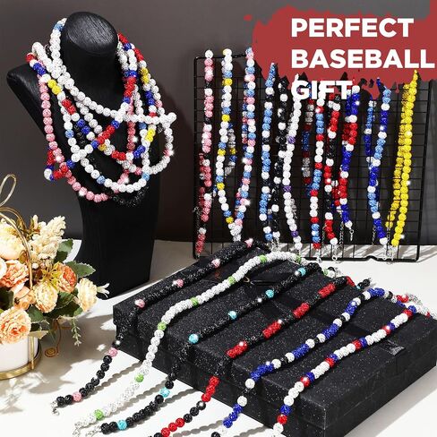 24 PCS BLING BLING BASHOLLACE NECKLACE RHINESTONE ICE DEDEDER BEEDBARD NETLACE MUNTICOLORED TRIPHENT LEAGE TEAM GIFTS COLD GIFTS BOLK FOR MEN in Saudi Arabia