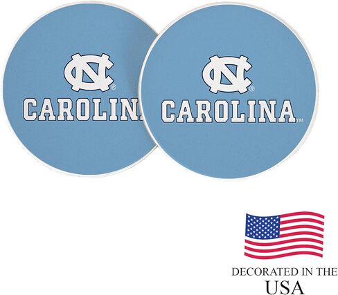 Desert Cactus University of North Carolina Chapel Hills Car Accessories Absorbent Sandstone Cup Coasters Licensed Product Set of 2 (Design A) in Saudi Arabia