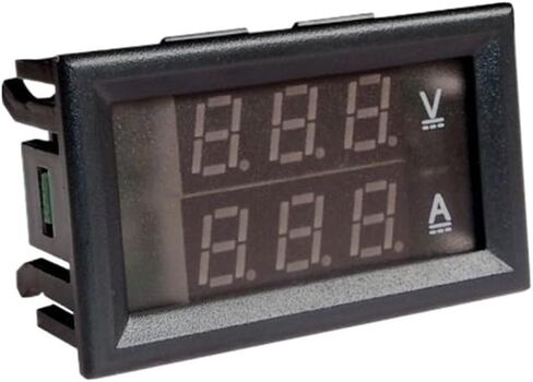 1PCS YB27VA LED Digital DC Voltage Dual Meter Three Wire(Red-Red(Black),DC200A(75mV)) in Saudi Arabia