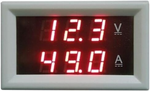 1PCS YB27VA LED Digital DC Voltage Dual Meter Three Wire(Red-Red(Black),DC200A(75mV)) in Saudi Arabia