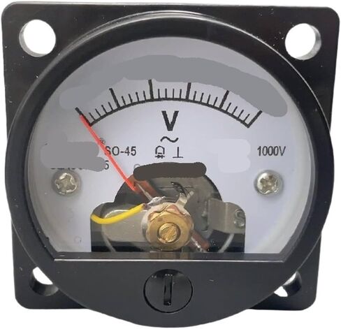 So-45 AC 3V-500V Round Roung Voltmeter Black (100V) in Saudi Arabia