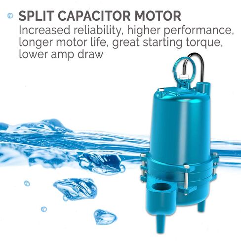 Barnes 96747 Model SE411 مضخة الحوض الغازية-الكفاءة العالية للاستخدام السكني ، المكره من الحديد الزهر ، 4/10 حصان ، 7500 GPH ، بدون مفتاح تعويم ، سلك مقاوم للماء ، 16.76 بوصة × 8 بوصة in Kuwait