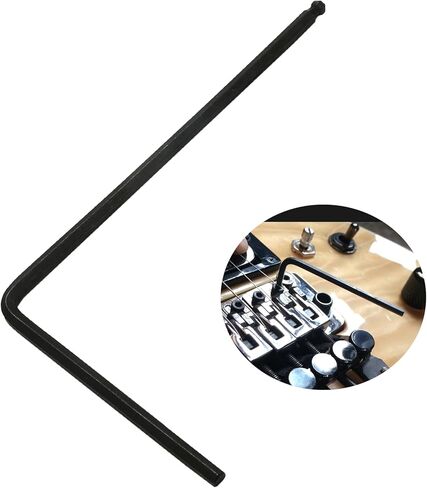 Hordion 4mm Truss Rod Wrchen ، end ball end Allen Wrench Guitar Truss Truss Tool Meated Extended hex hex for Martin Acoustic Guitar ، Black in Saudi Arabia