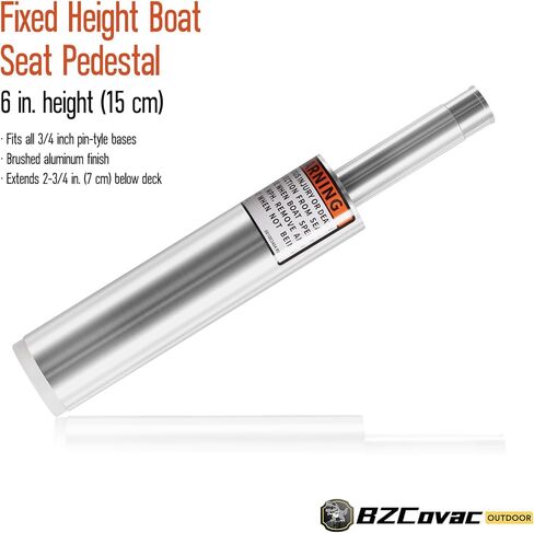 3/4" Boat Seat Pin Post (2-Pack, 6"), Lock-in Style Non-Threaded Pedestal Post for Marine Boat Seat Mounting, Aluminum Extension Pole for Pontoon, Fishing Boat, Bass Boat, and More in Kuwait