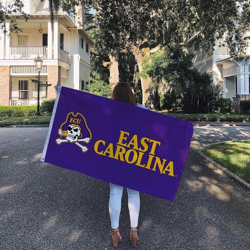 Desert Cactus East Carolina University Flag - 3 × 5 أقدام قراصنة لافتة ، نسيج متين داخلي/خارجي ، تصميم البوليستر 100 ٪ (النمط Q) in Saudi Arabia