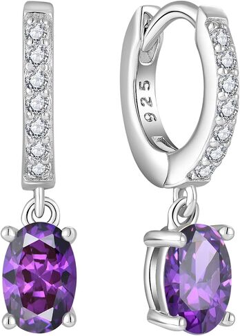 Starchenie Hoop Dangle Earrings 925 Sterling Silver Small Huggie أقراط للنساء مجوهرات الأحجار الكريمة in Saudi Arabia