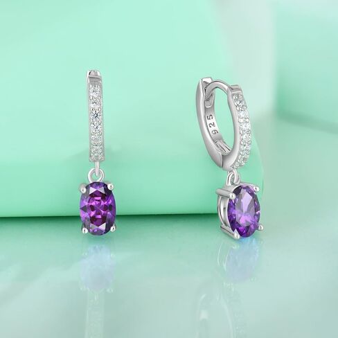 Starchenie Hoop Dangle Earrings 925 Sterling Silver Small Huggie أقراط للنساء مجوهرات الأحجار الكريمة in Saudi Arabia