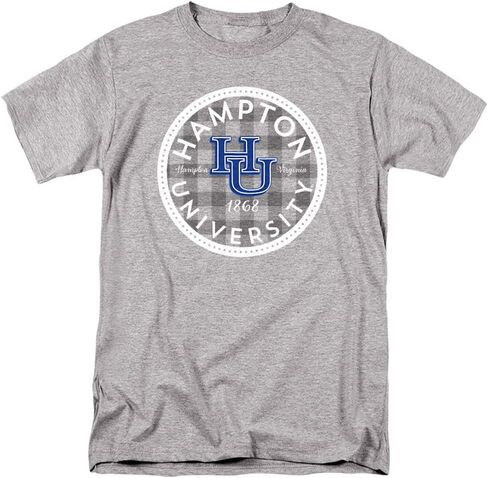 Hampton University Official Plaid Badge Unisex Adult T Shirt in Saudi Arabia
