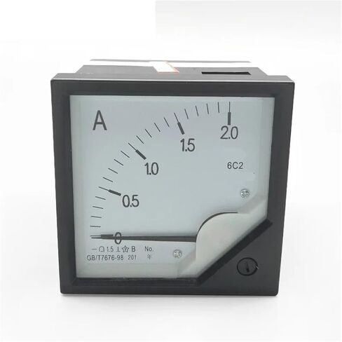 6C2 DC0-2A Measure Range 80x80mm Tool Panel Analog Ammeter Amperemeter 1Pcs in Saudi Arabia