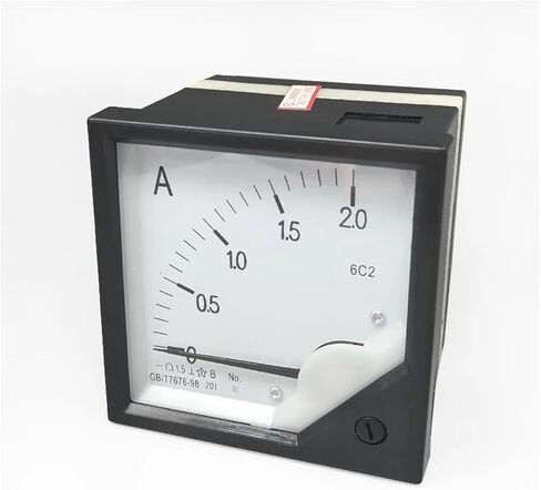 6C2 DC0-2A Measure Range 80x80mm Tool Panel Analog Ammeter Amperemeter 1Pcs in Saudi Arabia