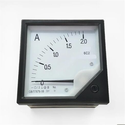6C2 DC0-2A Measure Range 80x80mm Tool Panel Analog Ammeter Amperemeter 1Pcs in Saudi Arabia