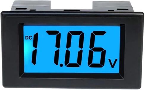 DC 12V 24V LCD Digital Display Volt Panel Meter D85-131 Truck Battery Voltage 1Pcs(White,DC7.5-30V) in Saudi Arabia