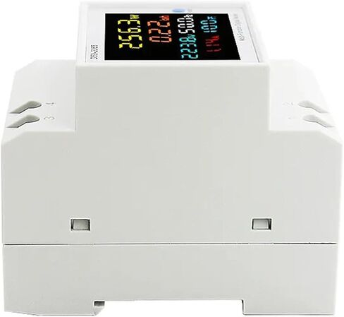 6IN1 Din Rail AC Volt Monitor 110V Current Power Kwh Electric Energy Meter Smart AMP 100A D52-2066 1Pcs(External CT,40-300V) in Saudi Arabia
