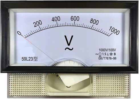 59L23 التردد المتوسط ​​فولتميتر 1000V/100V 2500V 3000V POINTER AC 1000Hz 59L19 1PCS (AC 1000V 100V) in Saudi Arabia
