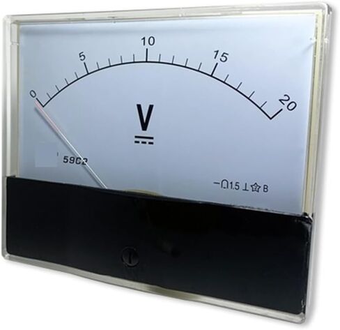 59C2 DC ثنائية الاتجاه الفولتميتر 10V 15V 20V 30V 50V ± المؤشر DC العداد الإيجابي والسلبي 100 * 120 مم 1PCs (DC -600V إلى 600V) in Saudi Arabia
