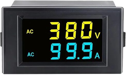 D85-2042AG AC Voltage and Current Meter Digital Display Dual LCD Color 220V 380V 100A 200A 1Pcs(0-100A,AC80-300V) in Saudi Arabia