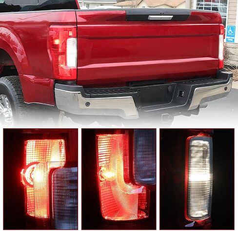 JSBoyat Halogen Tail Assembly Replacebly For 2017 to 2019 Ford F250 F350 Super Duty w/O SPOT SPOT OE مصباح خلفي خلفي خلفي (جانب الركاب الأيمن) in Kuwait
