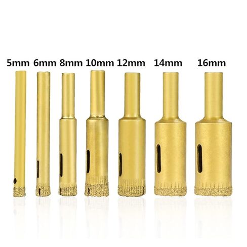 بتات الحفر الأساسية الماس 5-16MM 7pcs ثقب مغلفة بالماس المليون. in Saudi Arabia