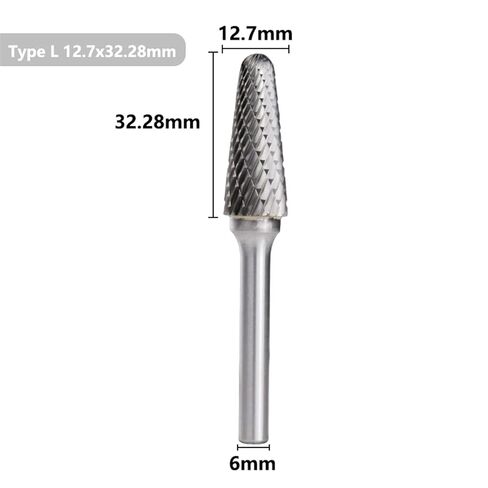 6mm Shank Rotary Burrs 2 Flute L Style Rotary Files for Carbide Burrs Tools Wood 1Pcs(12.7x32.28mm) in Saudi Arabia