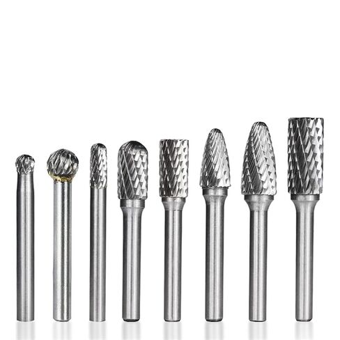 6mm to 12mm Carbide Burr Drill Bits for Engraving Rotary Rotary File for Metal Hand Tool 8Pcs in Saudi Arabia