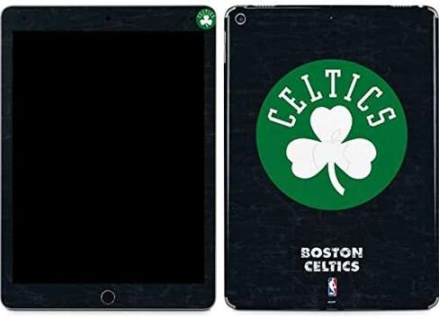 Skinit Decal Tablet Skin Compatible with iPad Air 13in M2 (2024) - Officially Licensed NBA Boston Celtics Black Secondary Logo Design in Saudi Arabia