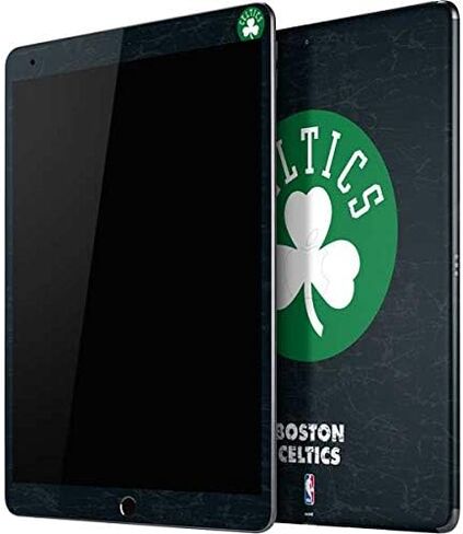 Skinit Decal Tablet Skin Compatible with iPad Air 13in M2 (2024) - Officially Licensed NBA Boston Celtics Black Secondary Logo Design in Saudi Arabia