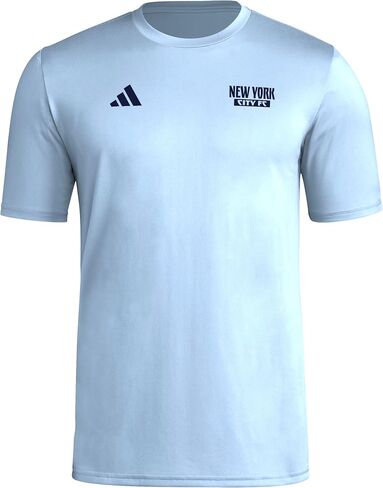 Adidas Men's New York City FC Warp Local Warp Pre-Game Short Sleeve T-Shirt in Saudi Arabia