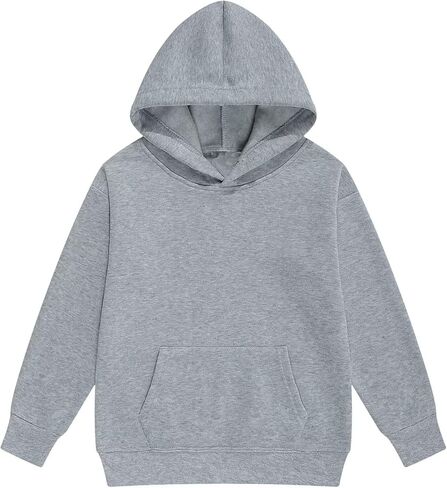Kids Athletic Pullover Hoodie Sweatshirt with Pocket Tops,2-12Years in Kuwait