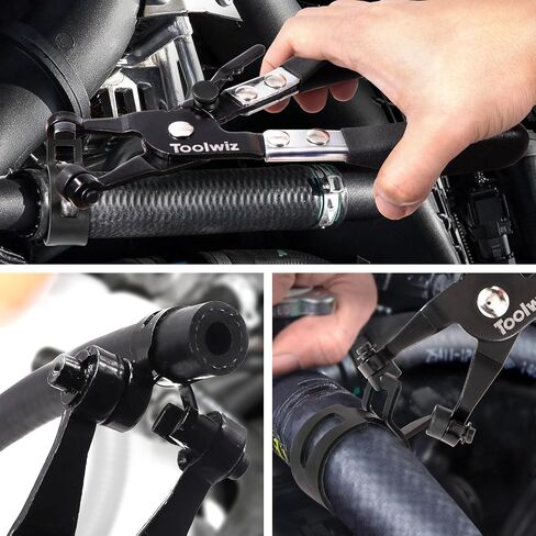 Toolwiz 120pcs 7-22mm النطاق الزنبركية خرطوم المشبك تشكيلة مع كماشة مشبك دوار ، مشابك خرطوم المبرد المستمر في التوتر ، مقاطع خرطوم أسود لخط الوقود ، خرطوم فراغ السيليكون ، أنبوب الهواء ، أنبوب الماء in Kuwait
