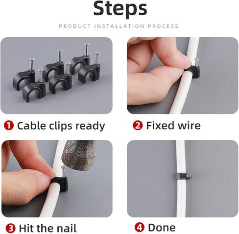 50pcs 3/4 بوصة نصف المشبك J-hook مع الظفر لدعم أنابيب أنابيب PEX ، الأسود ، yxz-a-18 in Kuwait