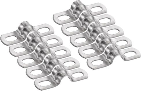 Harfington 10pcs 1 5/8 بوصة 42 ملم المشابك القناة ، M42 U مشبك أنبوب أنبوب ، حزام أنبوب صلب من الفولاذ المقاوم للصدأ ، قوس على شكل u مع ثقب سلك خرطوم أنبوب ، سميكة in Kuwait