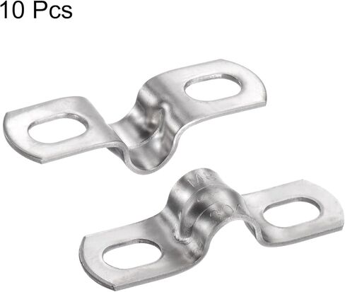 Harfington 10pcs 1 5/8 بوصة 42 ملم المشابك القناة ، M42 U مشبك أنبوب أنبوب ، حزام أنبوب صلب من الفولاذ المقاوم للصدأ ، قوس على شكل u مع ثقب سلك خرطوم أنبوب ، سميكة in Kuwait