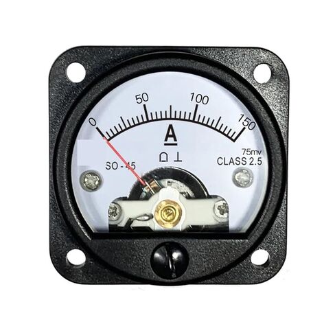 SO45 DC Ammeter Shunt 75mV Input 5A 10A 15A 20A 30A 50A 75A 100A 150A Black Circular Instrument 1Pcs(DC 10A 75mV) in Kuwait